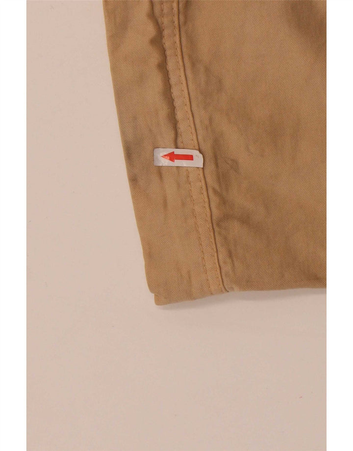 Murphy & Nye Mens Straight Cargo Trousers W36 L34 Beige Cotton
