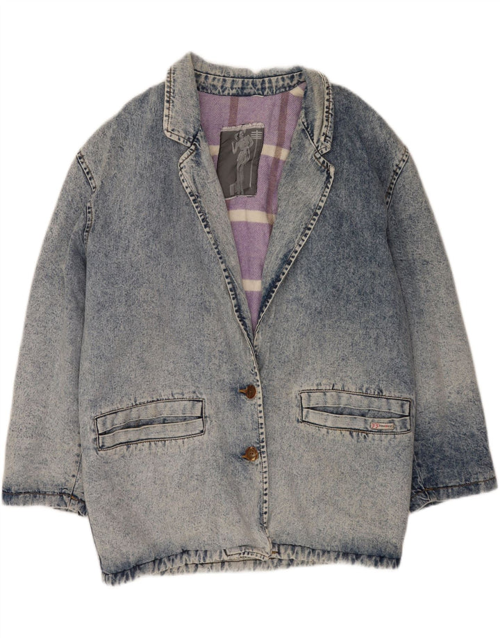 Vintage Womens Denim Jacket UK 16 Large Blue