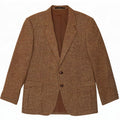 Formtreu Mens 2 Button Blazer Jacket IT 52 XL Brown New Wool