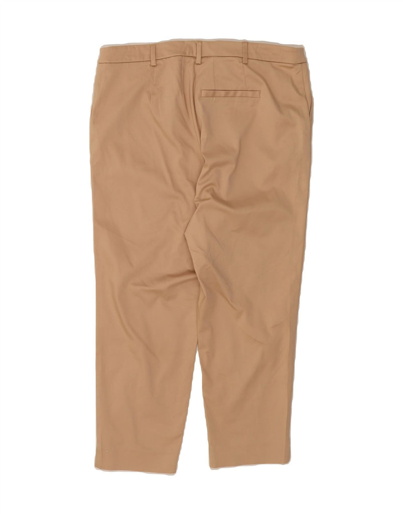 MARKS & SPENCER Womens Straight Capri Trousers UK 22 3XL W36 L24 Brown Vintage Marks & Spencer and Second-Hand Marks & Spencer from Messina Hembry 