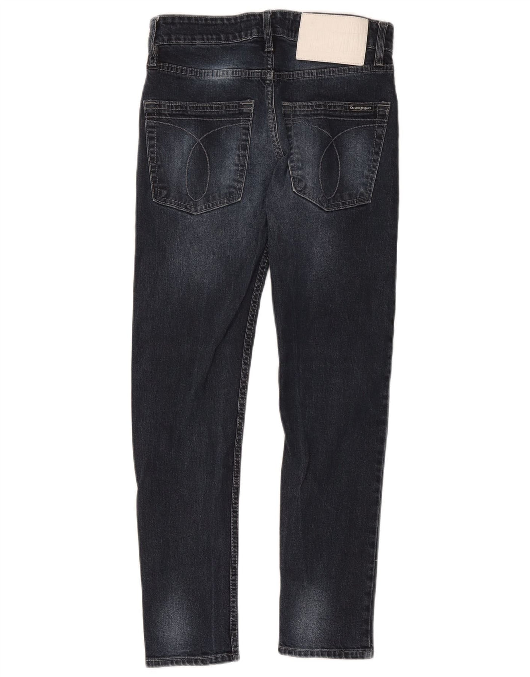 Calvin Klein Mens Slim Jeans W30 L28 Navy Blue Cotton