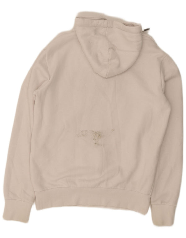 Superdry Mens Graphic Hoodie Jumper Large White Cotton