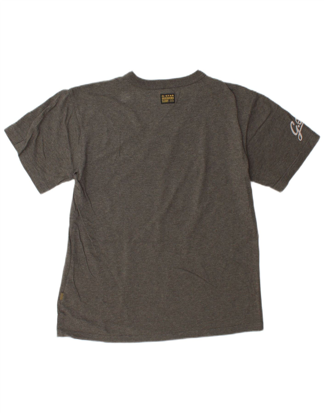 G-Star Raw Mens Graphic T-Shirt Top Large Grey Cotton