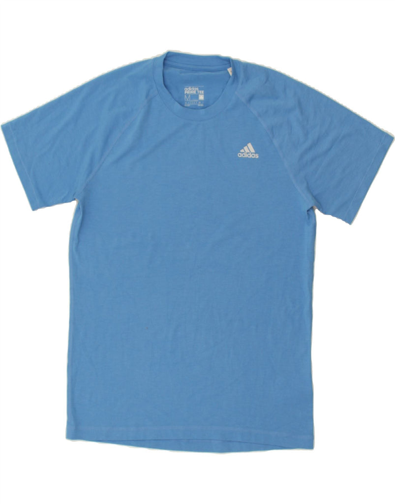 ADIDAS Mens Climalite T-Shirt Top Medium Blue Polyester | Vintage Adidas | Thrift | Second-Hand Adidas | Used Clothing | Messina Hembry 