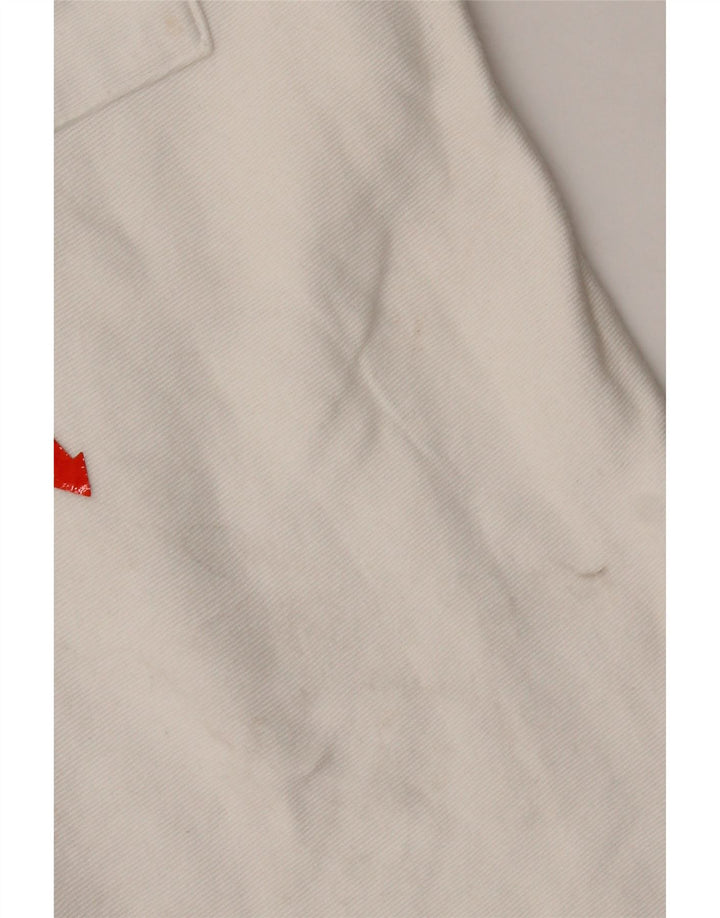 Zara Mens Sport Shorts Small  White Cotton