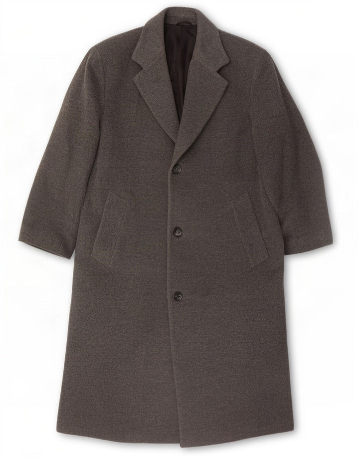 Hugo Boss Mens Overcoat UK 38 Medium Grey