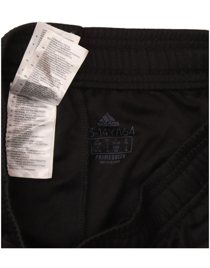 Adidas Boys Primegreen Tracksuit Trousers 13-14 Years Black Polyester