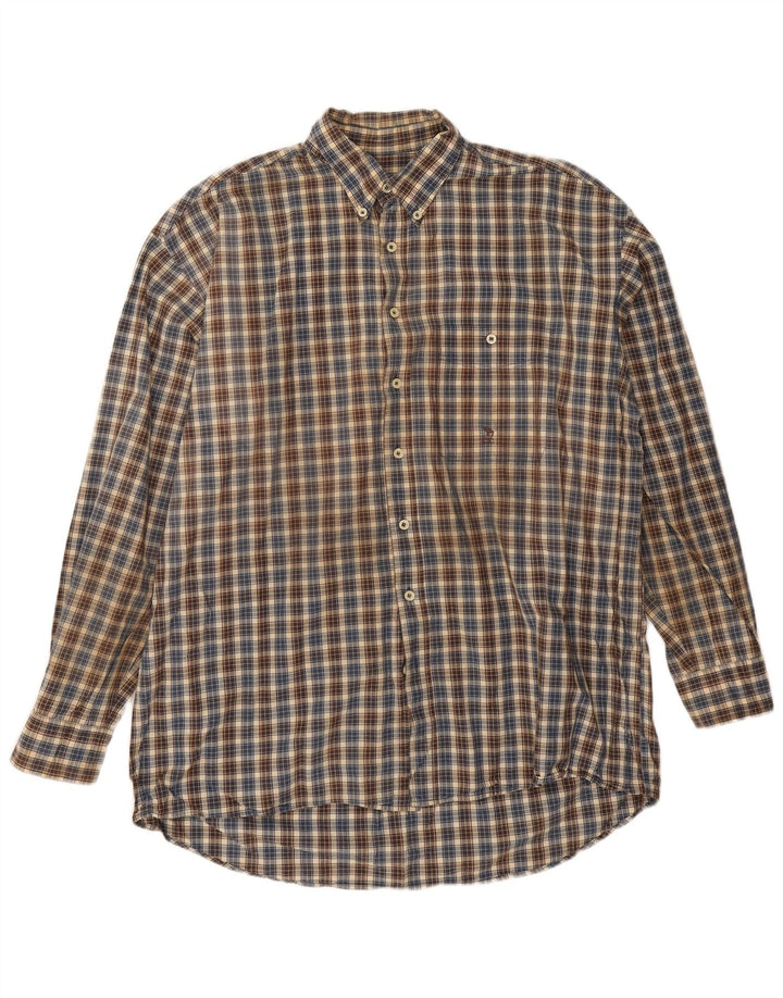 Camel Mens Shirt Large Multicoloured Check