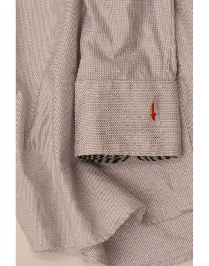 Marks & Spencer Mens Autograph Shirt Size 41 Medium Grey Cotton