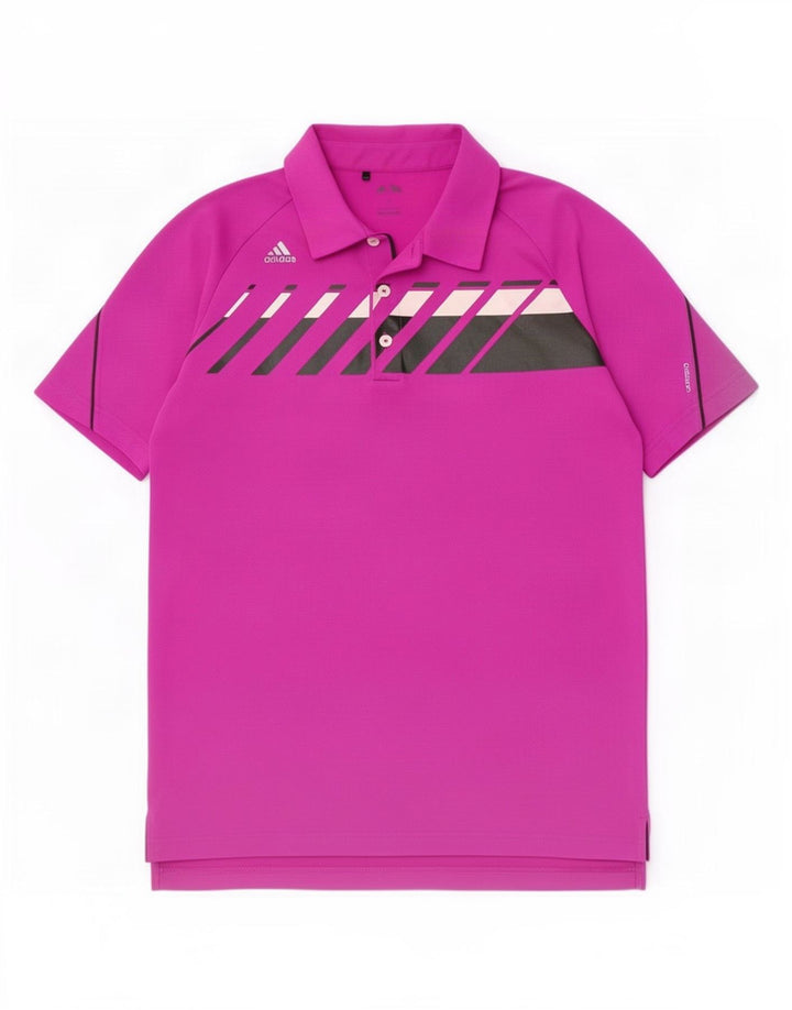 Adidas Mens Polo Shirt Medium Purple