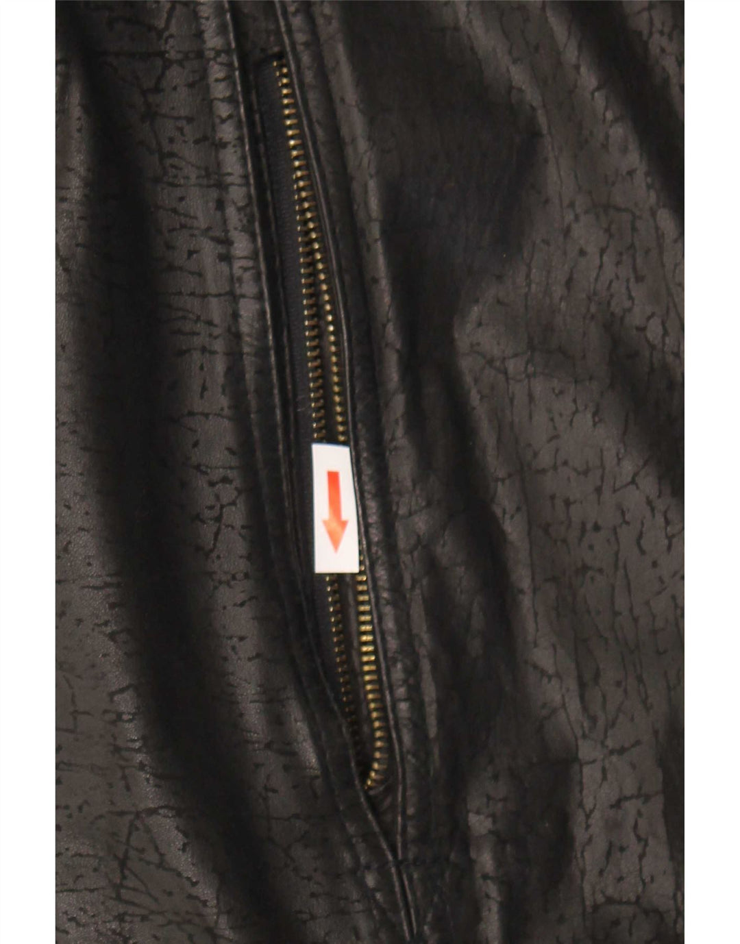 Vintage Mens Leather Jacket IT 52 XL Black