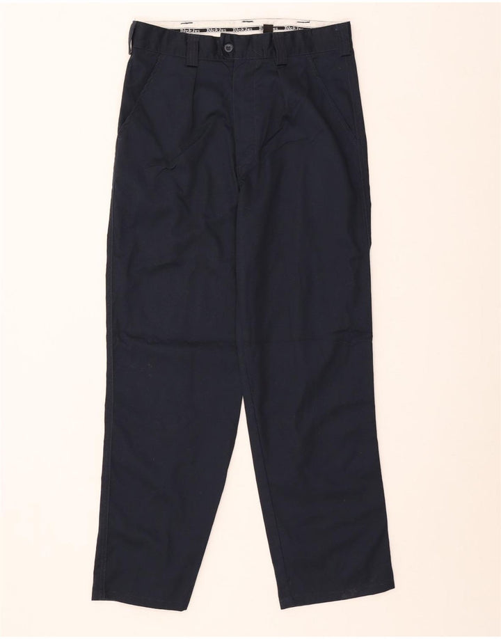 Dickies Mens Pegged Chino Trousers W32 L29 Navy Blue Polyester