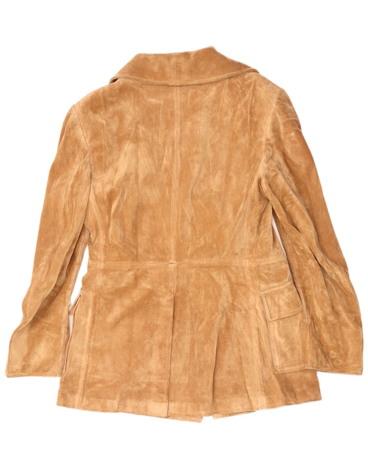 Vintage Mens 4 Button Blazer Jacket IT 52 XL Beige