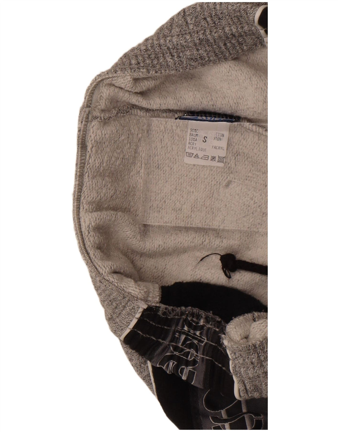 Asics Mens Graphic Tracksuit Trousers Small Grey Colourblock Cotton