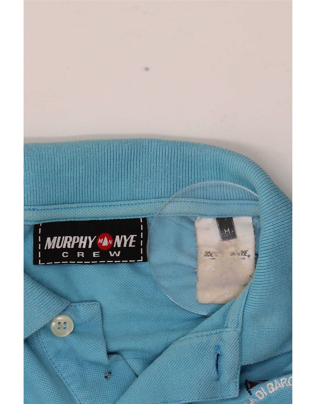 Murphy & Nye Mens Graphic Polo Shirt Medium Blue