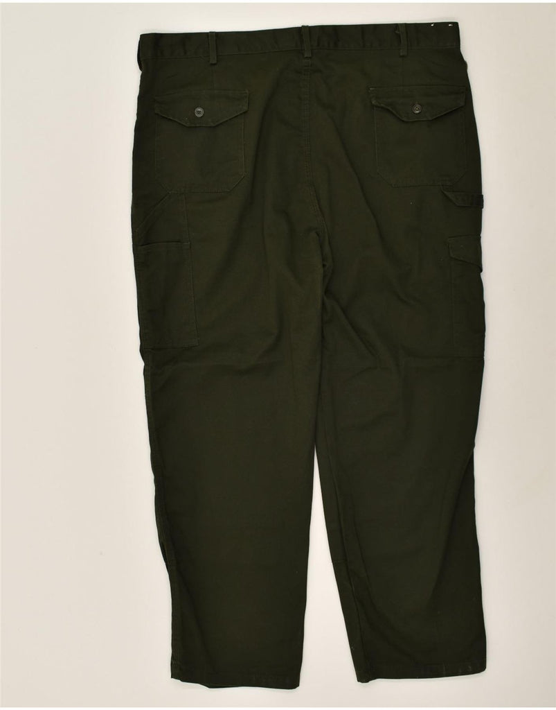 DICKIES Mens Straight Cargo Trousers W42 L29 Khaki Polyester | Vintage Dickies | Thrift | Second-Hand Dickies | Used Clothing | Messina Hembry 