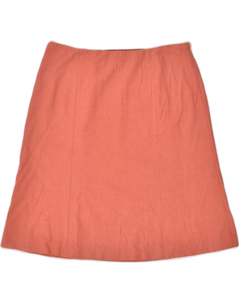 J. CREW Womens A-Line Skirt US 12 Large W34 Orange Wool | Vintage J. Crew | Thrift | Second-Hand J. Crew | Used Clothing | Messina Hembry 