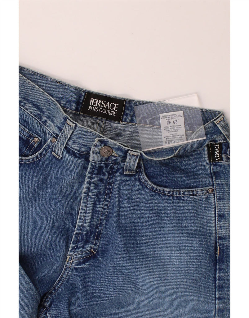 VERSACE Mens Straight Jeans W29 L30 Blue Cotton Vintage Versace and Second-Hand Versace from Messina Hembry 