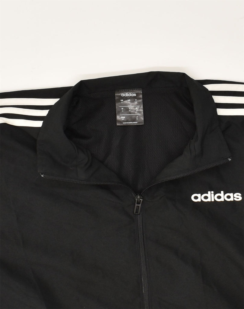 ADIDAS Mens Tracksuit Top Jacket Small Black Polyester | Vintage Adidas | Thrift | Second-Hand Adidas | Used Clothing | Messina Hembry 