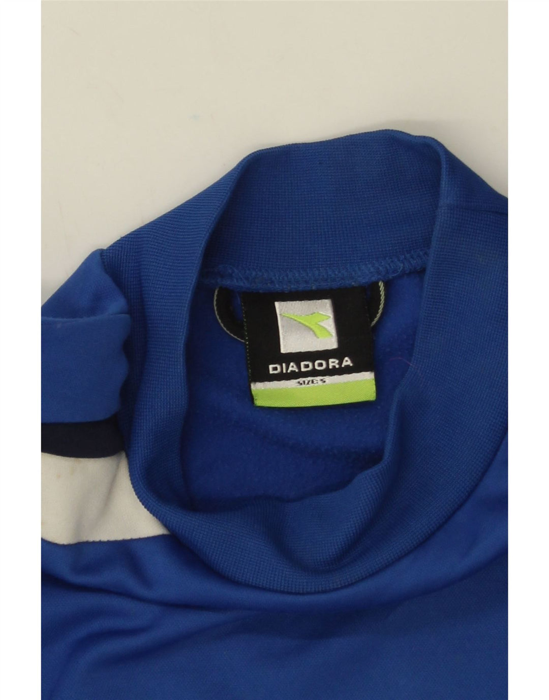 Diadora Mens Sweatshirt Jumper Small Blue Colourblock Polyester