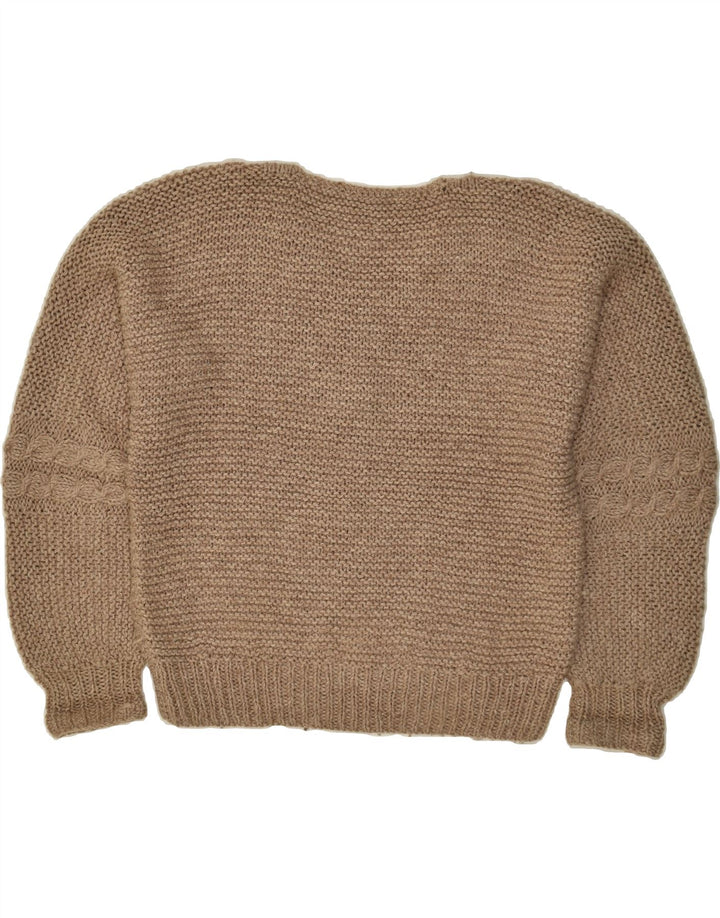 VINTAGE Womens V-Neck Jumper Sweater UK 18 XL Brown | Vintage Vintage | Thrift | Second-Hand Vintage | Used Clothing | Messina Hembry 