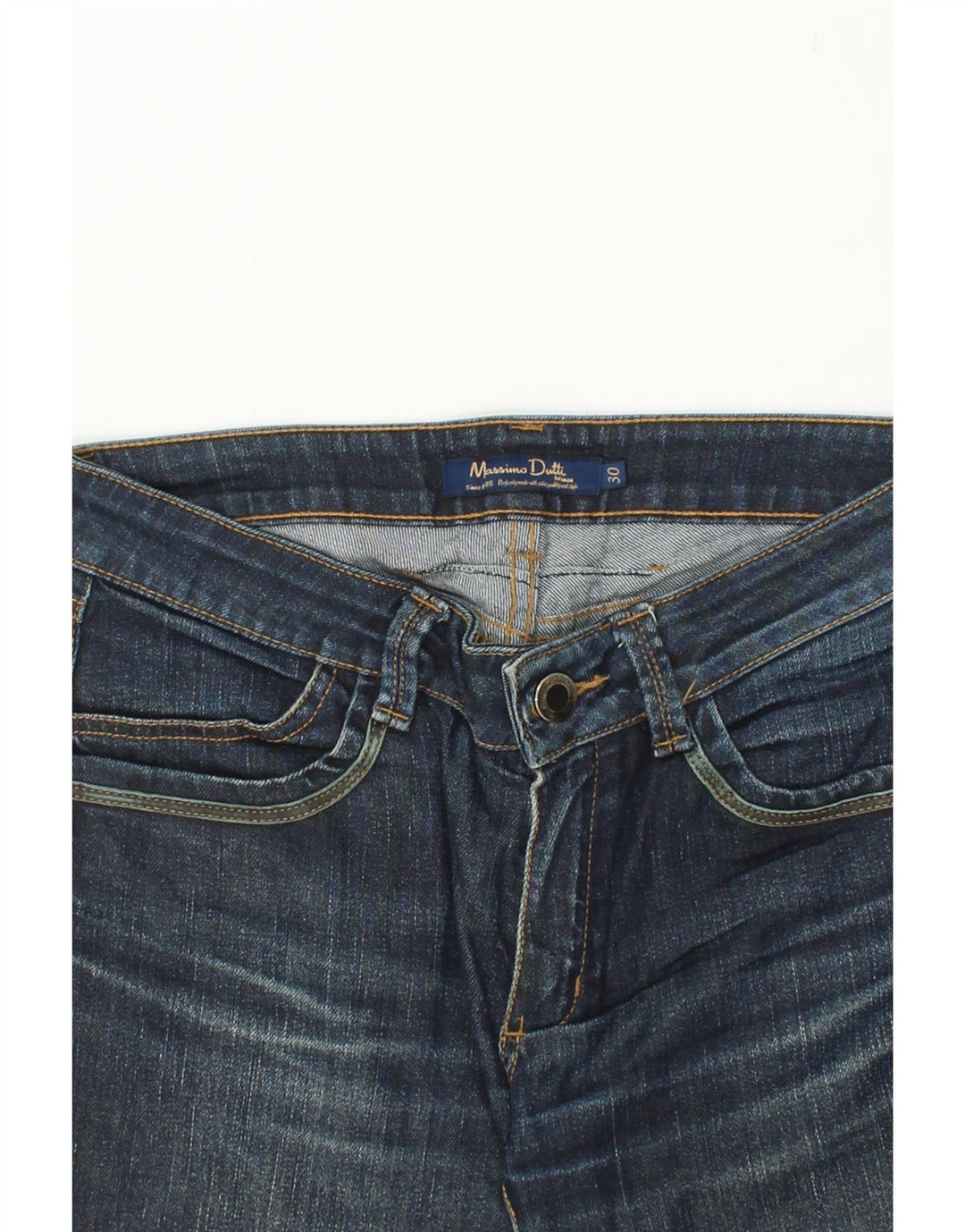 MASSIMO DUTTI Womens Slim Jeans W30 L28 Blue Vintage Massimo Dutti and Second-Hand Massimo Dutti from Messina Hembry 