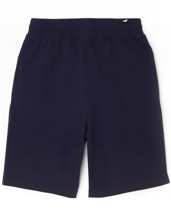Puma Mens Sport Shorts Medium Navy Blue Cotton