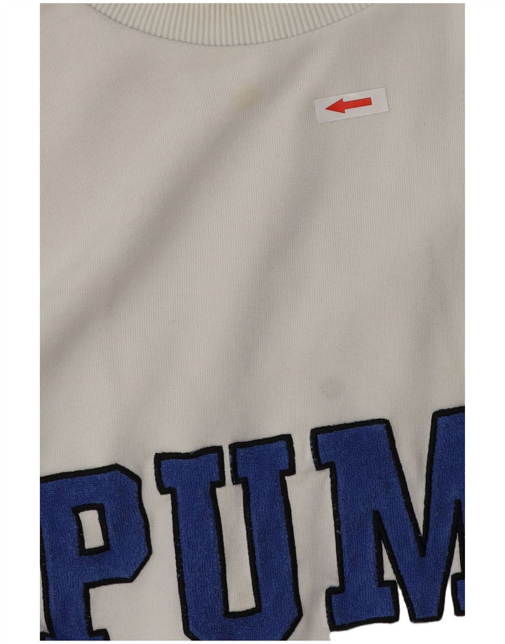 Puma Mens Graphic Top Long Sleeve XL Blue Colourblock Cotton