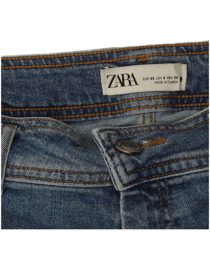 Zara Womens Wide Leg Jeans EU 40 Medium W30 L29 Blue