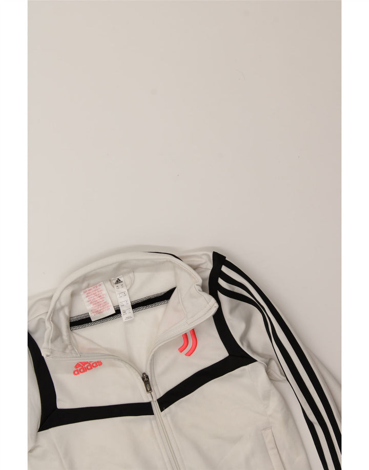 ADIDAS Boys Juventus Graphic Tracksuit Top Jacket 7-8 Years Off White Vintage Adidas and Second-Hand Adidas from Messina Hembry 