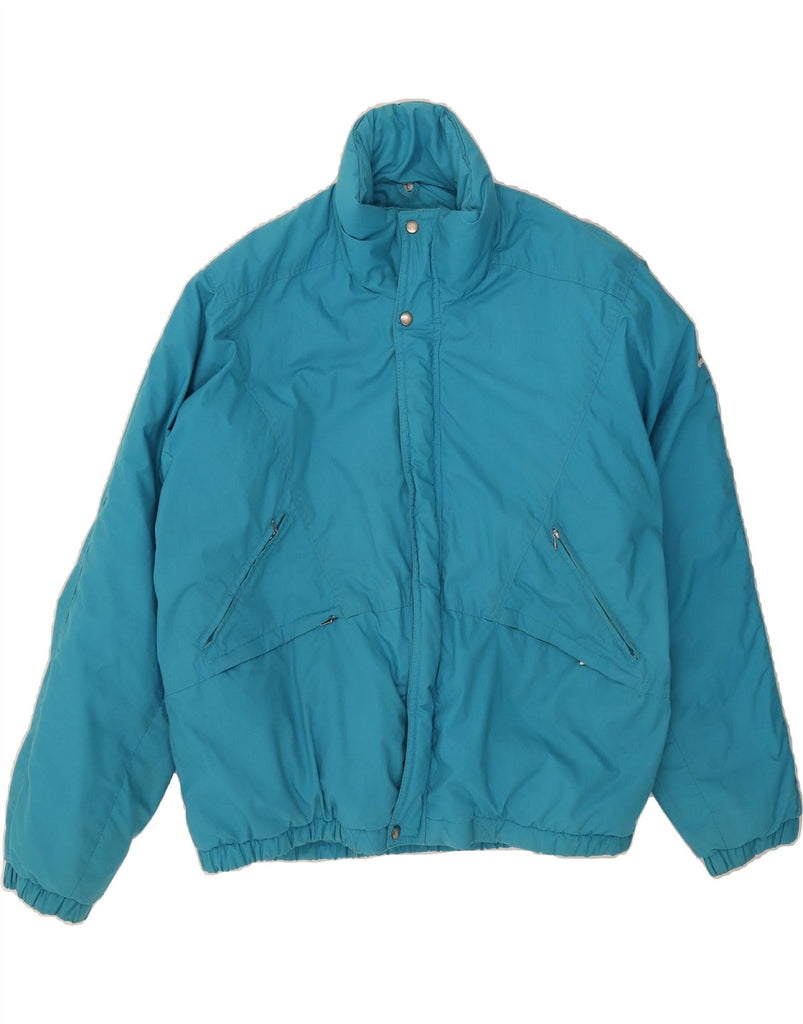 GOLDEN TEAM Mens Padded Jacket UK 40 Large Blue Cotton Vintage Golden Team and Second-Hand Golden Team from Messina Hembry 