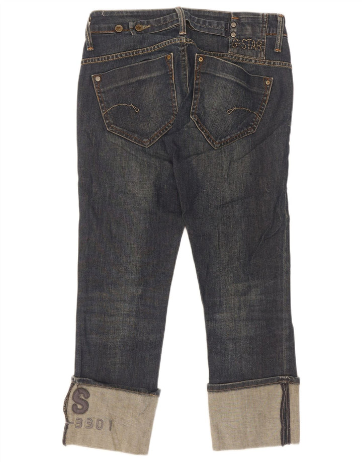 G-Star Womens Cropped Jeans W28 L25 Navy Blue Cotton