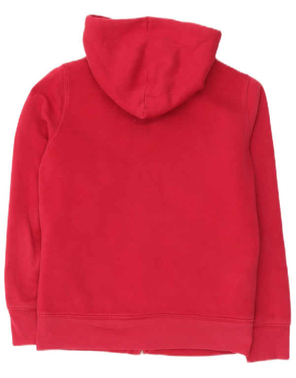 Gap Womens Graphic Hoodie Jumper UK 10 Small Red Cotton