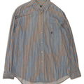 MARINA YACHTING Mens Shirt Size 43 Large Blue Striped Cotton Vintage Marina Yachting and Second-Hand Marina Yachting from Messina Hembry 