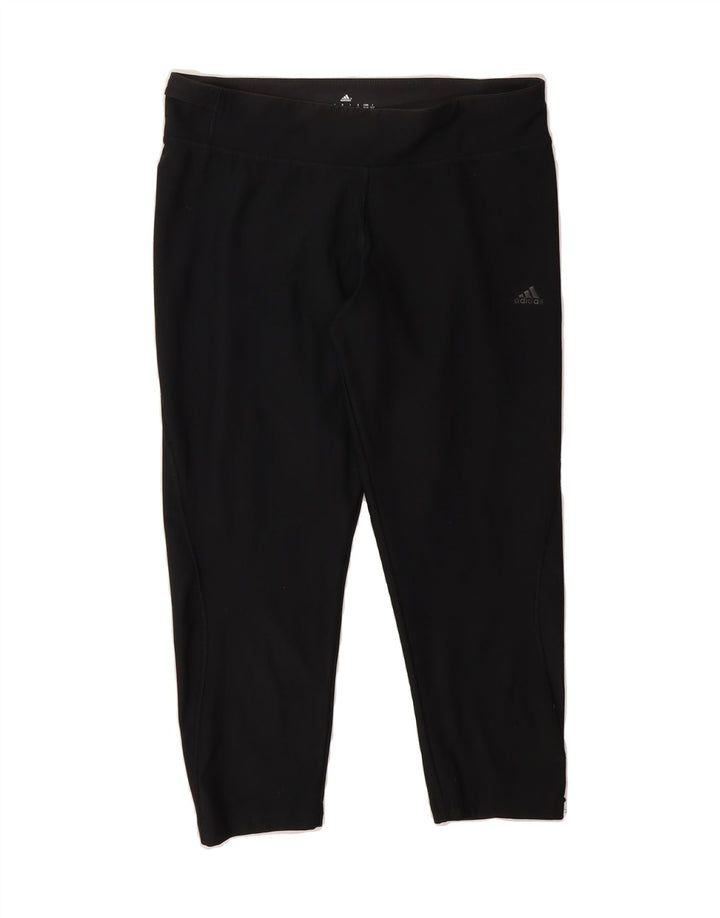 ADIDAS Womens Climalite Tracksuit Trousers UK 12/14 Medium  Black Vintage Adidas and Second-Hand Adidas from Messina Hembry 