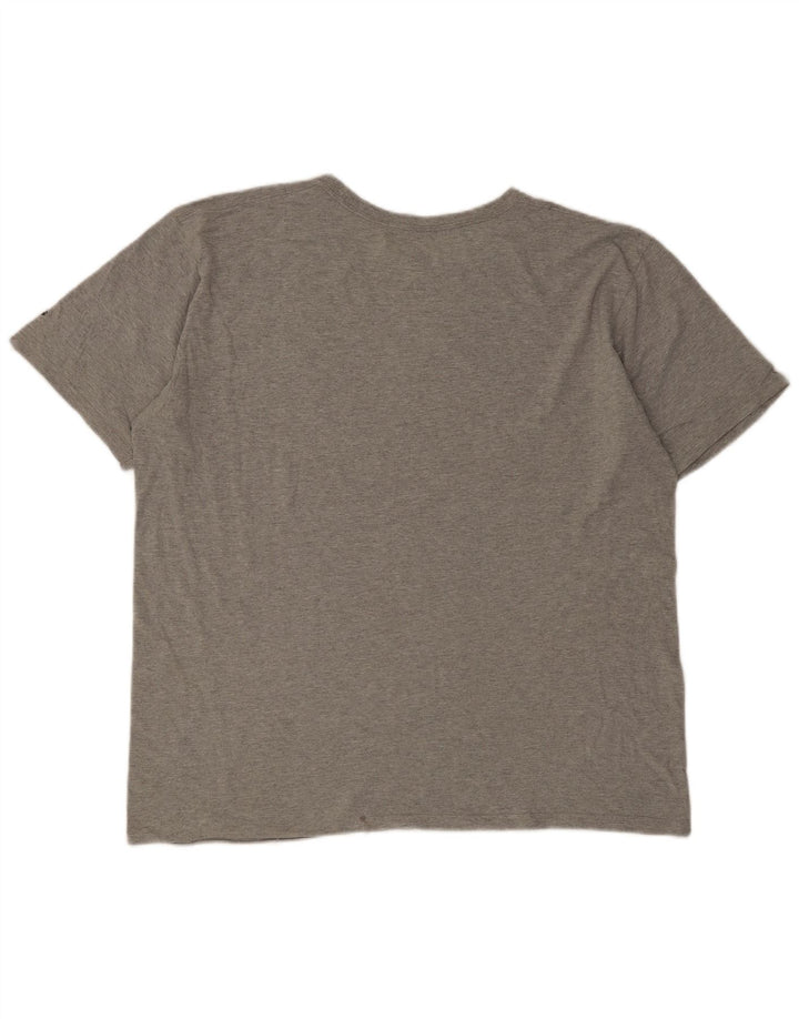 Adidas Mens Graphic T-Shirt Top XL Grey Cotton