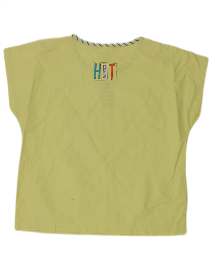 Maier Womens Graphic Blouse Top EU 40 Medium Green Cotton