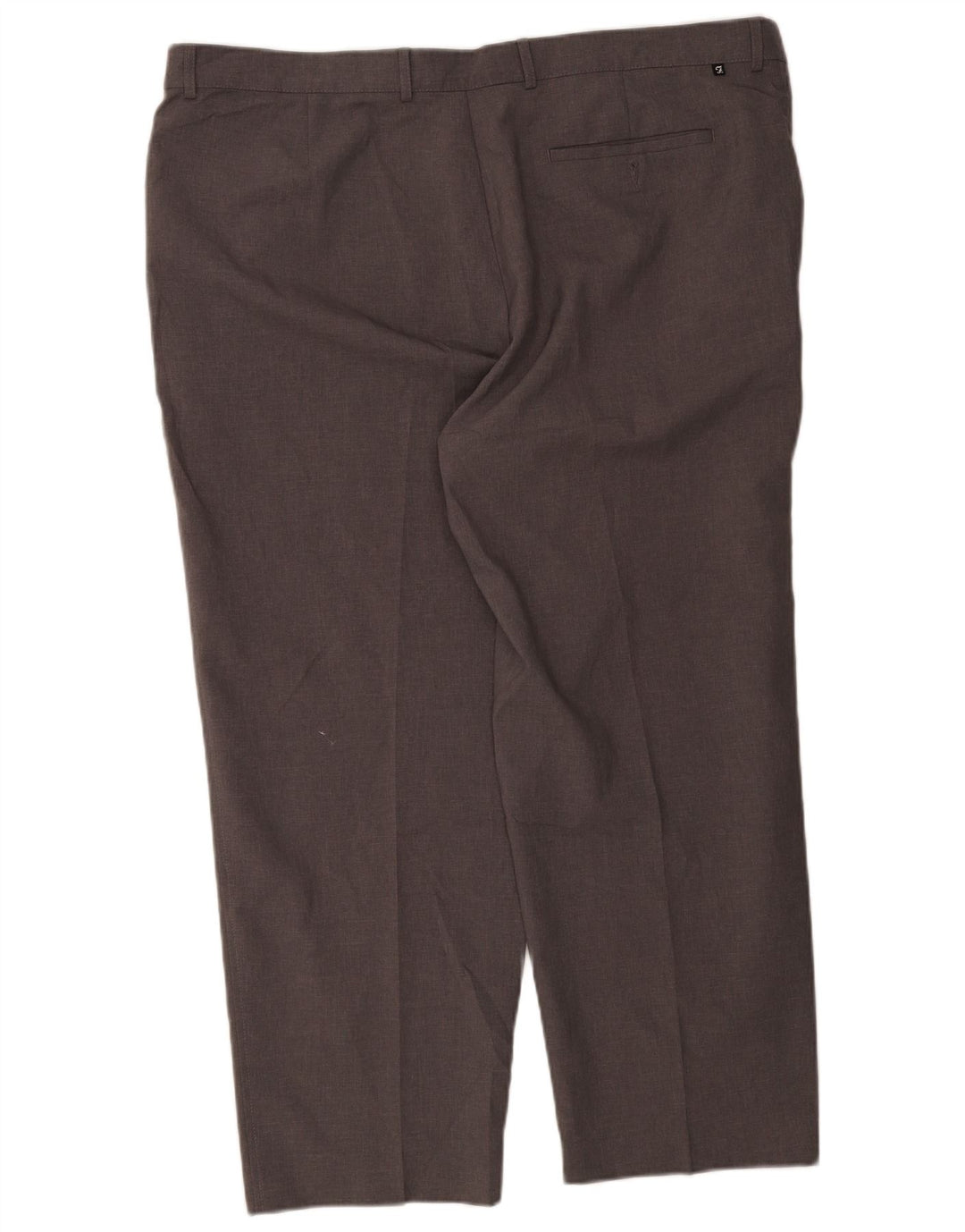 Farah Mens Straight Chino Trousers W48 L29 Grey Polyester