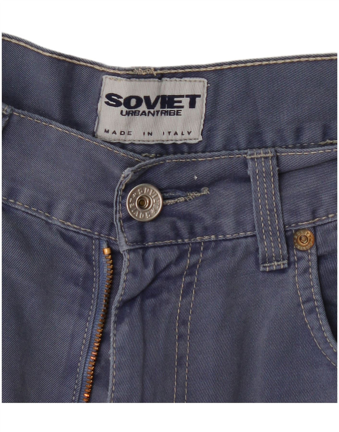 Vintage Mens Cargo Shorts W34 Large Navy Blue