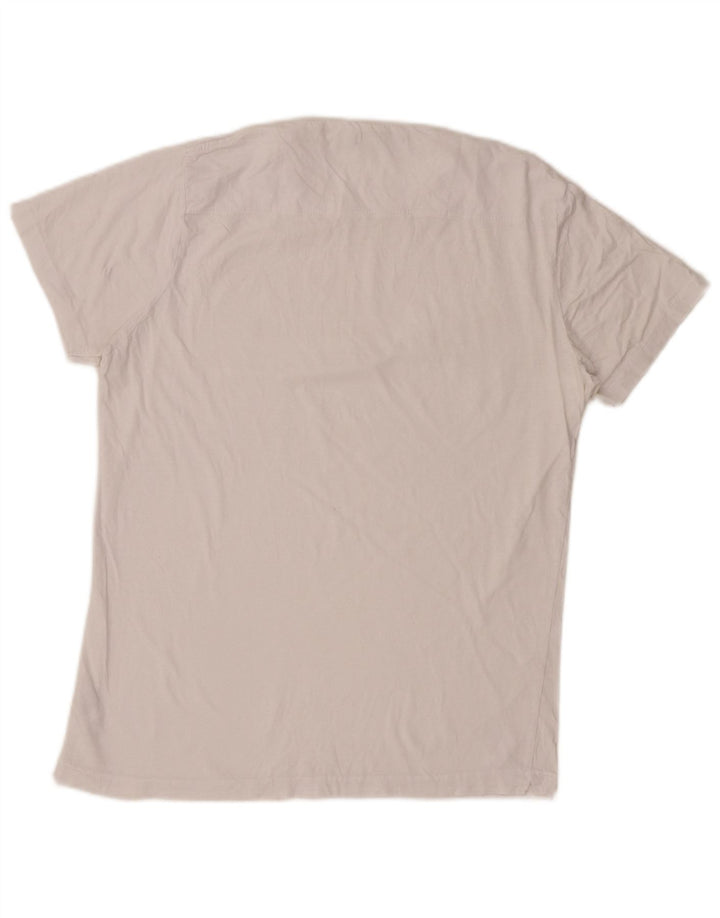 FRENCH CONNECTION Womens T-Shirt Top UK 12 Medium White Cotton
