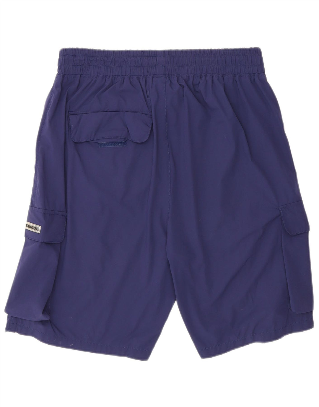 Kangol Mens Cargo Sport Shorts XL Navy Blue Nylon