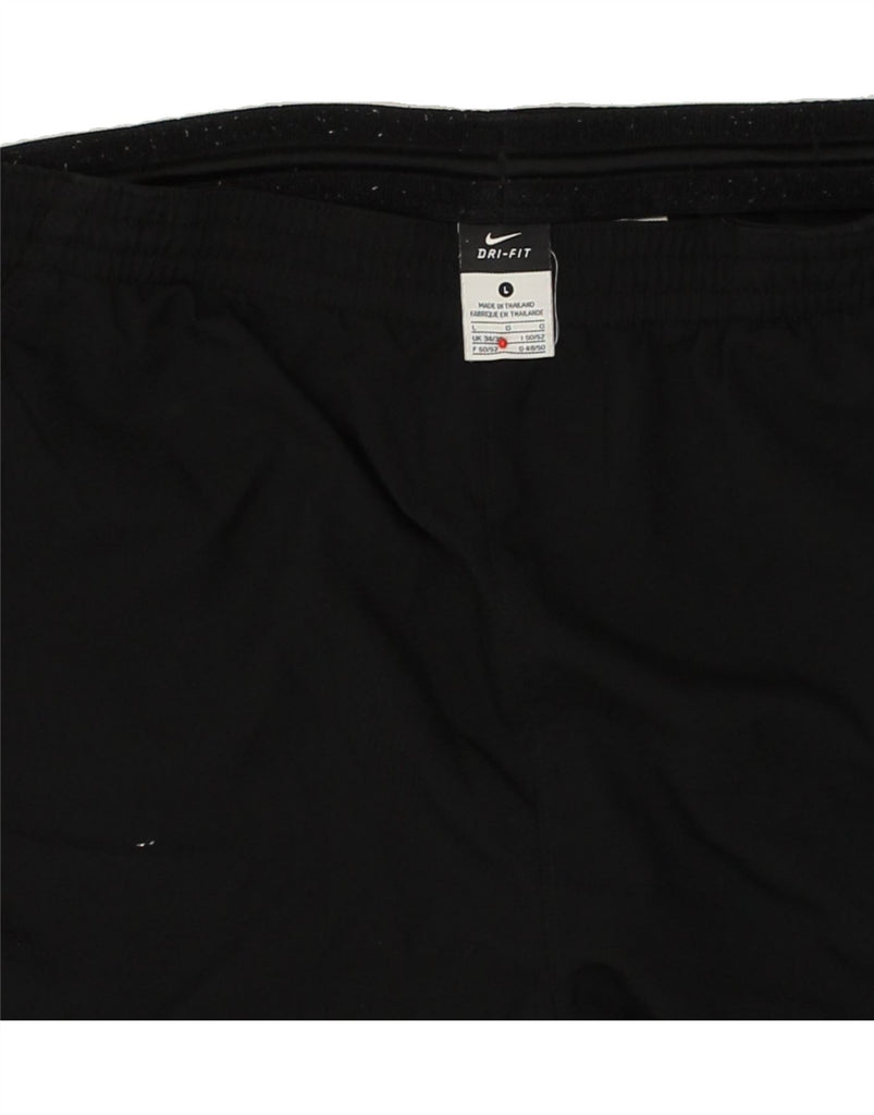 NIKE Mens Dri Fit Sport Shorts Large Black Polyester | Vintage Nike | Thrift | Second-Hand Nike | Used Clothing | Messina Hembry 