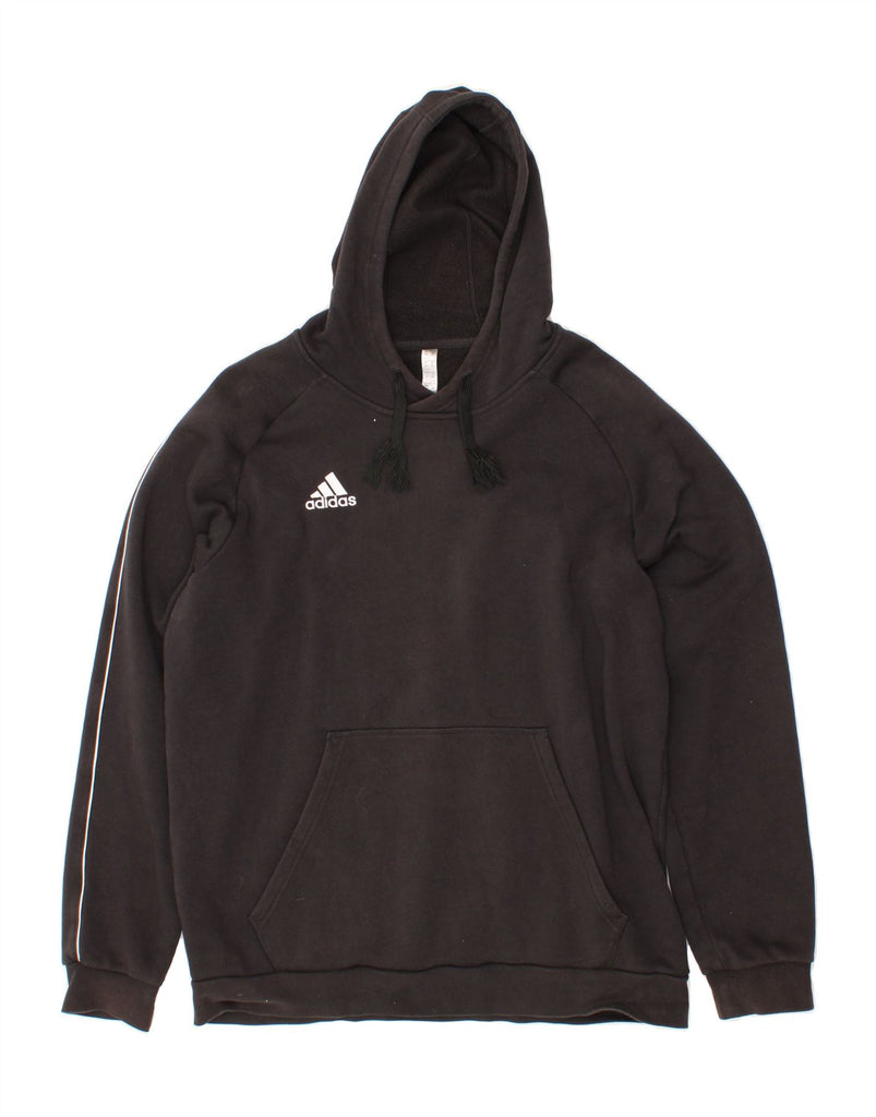 ADIDAS Mens Hoodie Jumper XL Black Cotton Vintage Adidas and Second-Hand Adidas from Messina Hembry 