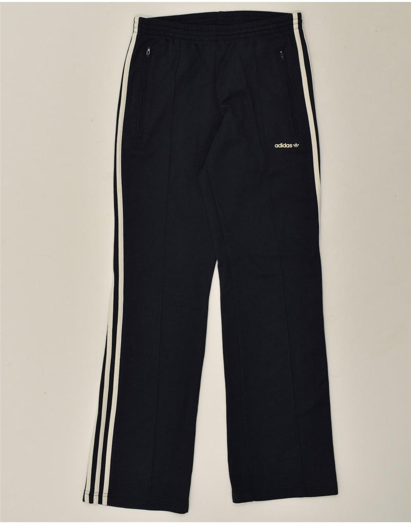 ADIDAS Mens Tracksuit Trousers XS Navy Blue Cotton | Vintage Adidas | Thrift | Second-Hand Adidas | Used Clothing | Messina Hembry 