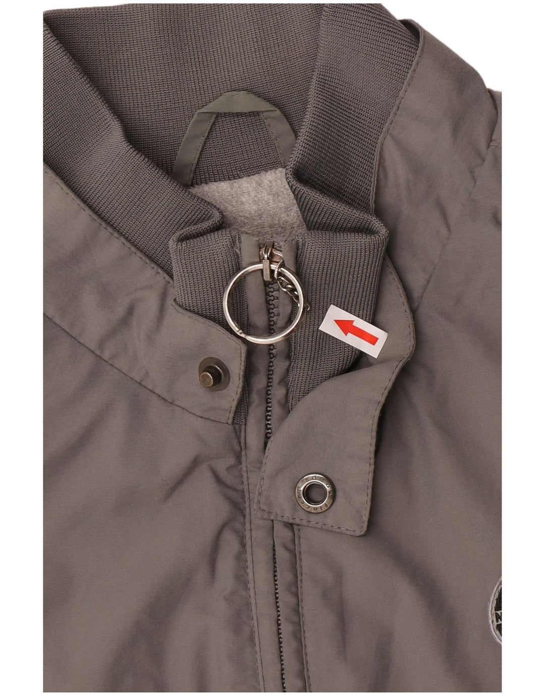 North Sails Mens Bomber Jacket UK 44 2XL Grey Polyamide