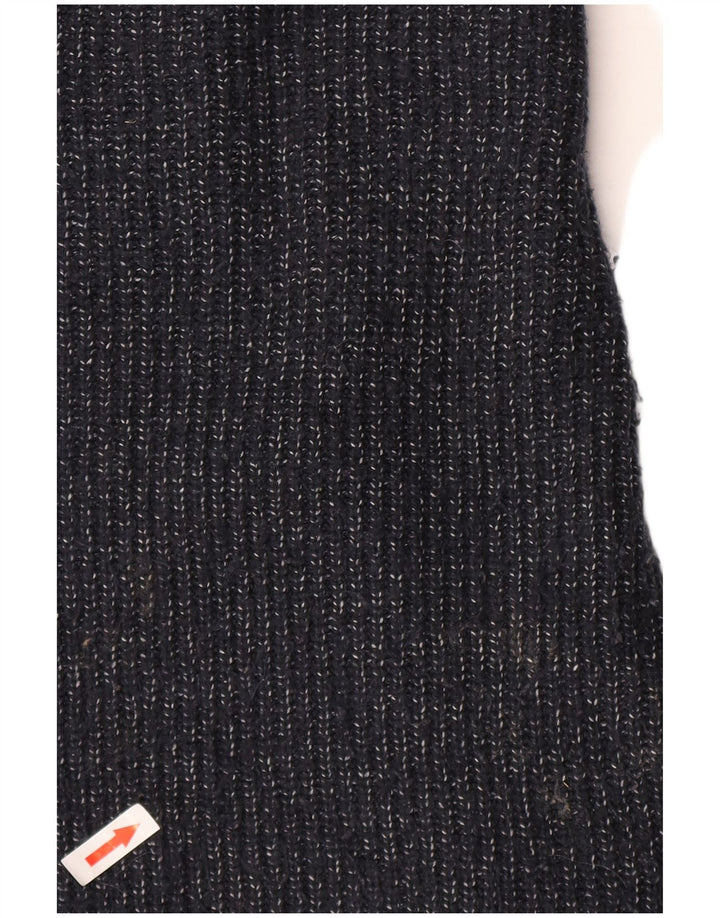 Marks & Spencer Mens Crew Neck Jumper Sweater Large Navy Blue Flecked