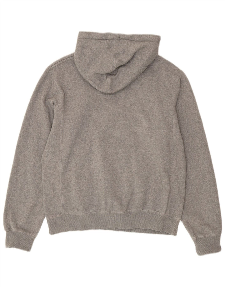 NIKE Mens Hoodie Jumper UK 39/41 Medium Grey Cotton