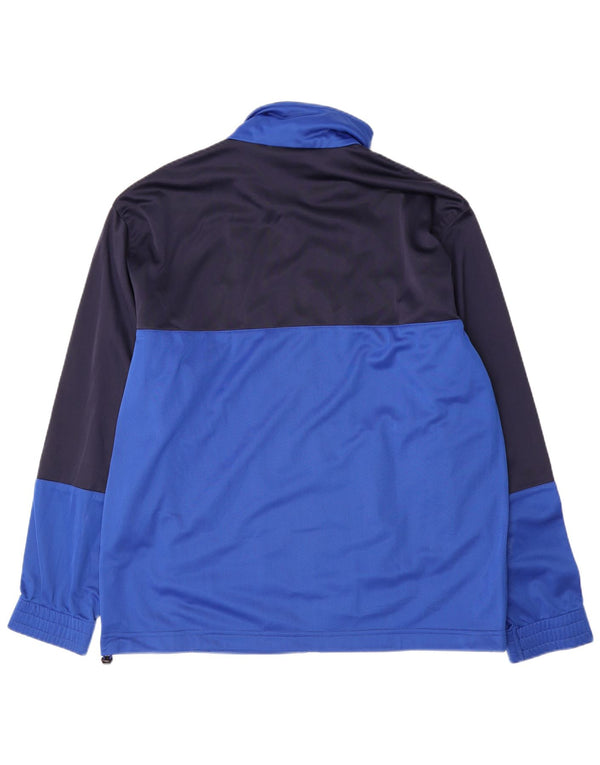 Lotto Mens Tracksuit Top Jacket XL Blue Colourblock Polyester