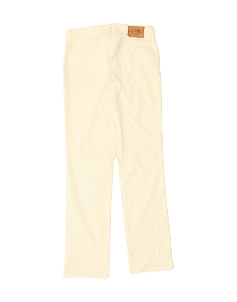 RALPH LAUREN Womens Straight Jeans US 8 Medium W32 L32 Off White Cotton Vintage Ralph Lauren and Second-Hand Ralph Lauren from Messina Hembry 