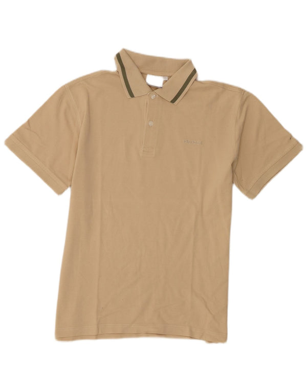 Diadora Mens Short Sleeve Regular Fit Polo Shirt Medium Beige Cotton